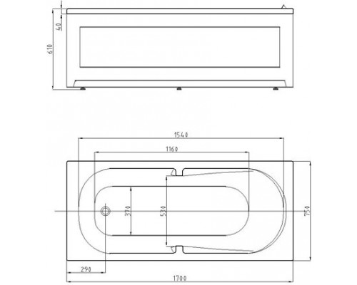 Лея пустая без фр.экр. LEY170-0000045