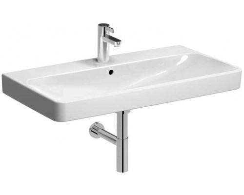 500.251.01.1 Smyle Square Раковина 90х48 см, с отв. под смеситель, с отв. перелива 500.251.01.1