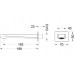 AQ1241CR ОБЕРОН излив для ванны 183 мм AQ1241CR