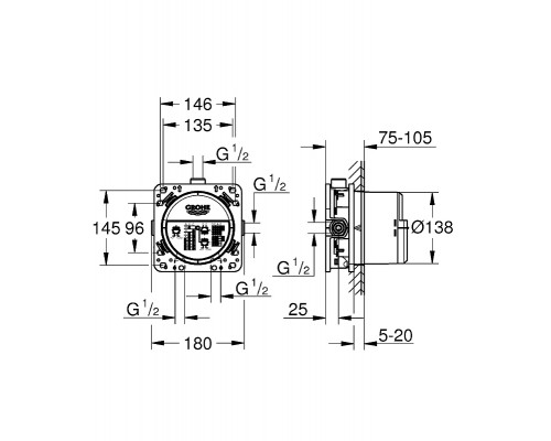 35600000 Rapido SmartBox Универсальная встр.часть 35600000