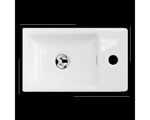 FEST 40 Умывальник (WB.FN/Fest/40-C/WHT.G/S1) WB.FN/Fest/40-C/WHT.G/S1