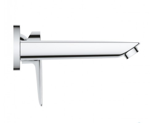 20474001 BauEdge 2020 Смеситель для раковины, на 2 отверстия, настенный монтаж, хром (замена 20474000) 20474001