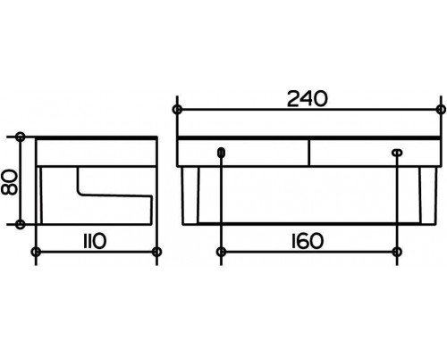 12758010000 COLLECTION MOLL Корзинка для душа, хром/белый 12758010000