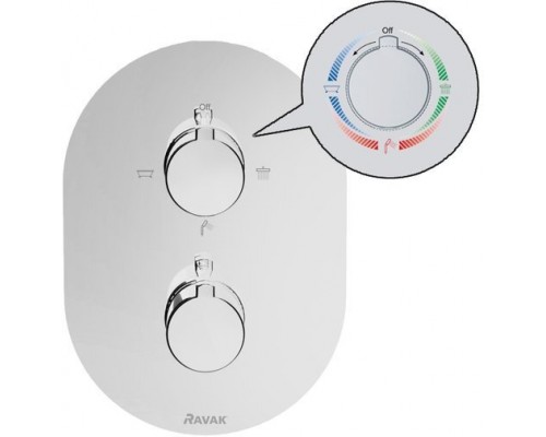Cмеситель термостатический скрытого монтажа для R-box multi, 3 вывода CR 067.00 X070075