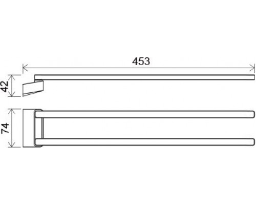 Полотенцедержатель (поворотный), 42 см TD 340.00 X07P328