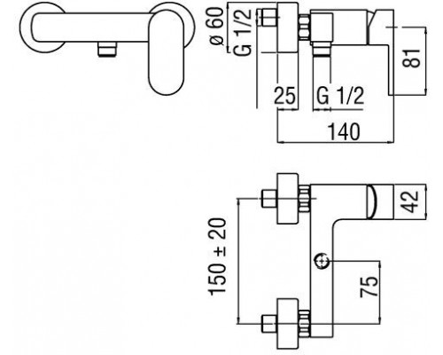 UP94130CR UP смеситель для душа UP94130CR