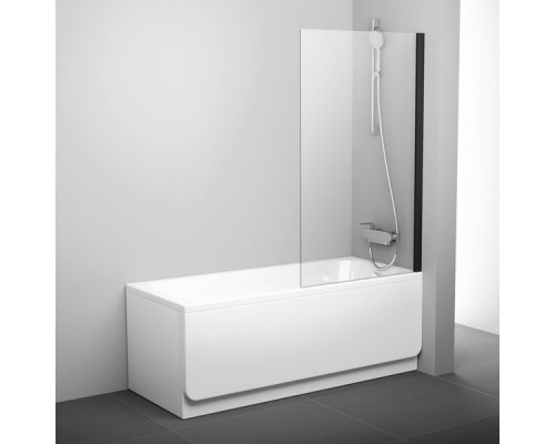 PVS1-80 черный + транспарент, Pivot шторка для ванны 79840300Z1