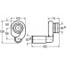492465 Вакуумный сифон для писсуара D=50 мм, с горизонт. отводом, с манж. уплотнением и гидрозатвором, объем слива 1-4л/мин, модель 3233.9 492465