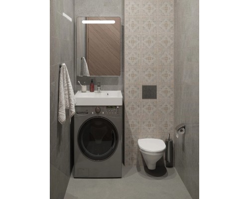 1.WH50.1.780 КЛИО Умывальник 60 см (с кронштейнами) 1.WH50.1.780