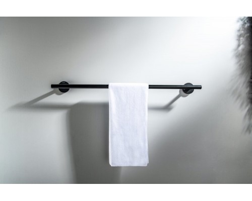 AQ4214MB ОБЕРОН полотенцедержатель 600 мм, матовый черный AQ4214MB