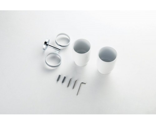 AQ4617CR БЕТТА стакан с держателем двойной AQ4617CR