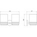 AQ4617CR БЕТТА стакан с держателем двойной AQ4617CR