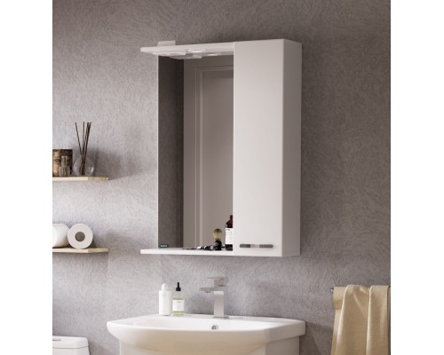 ЛАГУНА-01 Зеркало 605х800х176, бел ZLGN65