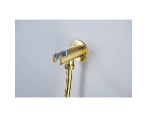 AQ1376BG ЕВРОПА Set 3 в 1 душевой комплект 2 режима, шлиф. золото AQ1376BG