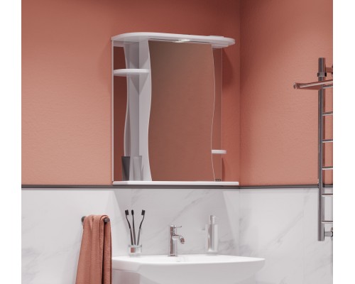 ЛИРА Зеркало 600х700х235, бел LRSAMR65018W1