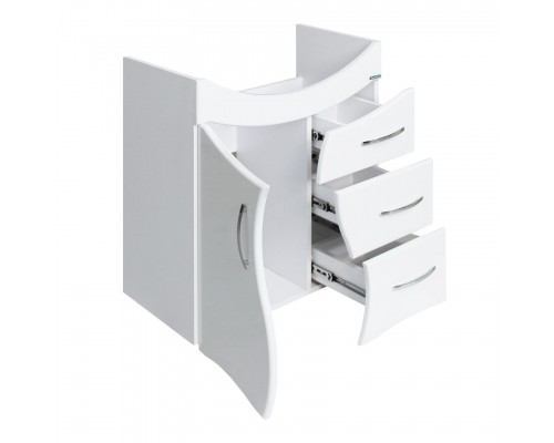 ЛИРА Тумба напольная 611х720х336, бел (подходит умывальник мебельный Лагуна 65) LRSACW65015F1