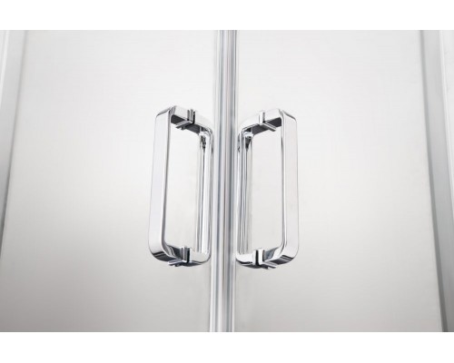 AQ ARI RA 12020CH Душевая дверь двухэлементная, раздвижная1200x2000 профиль хром, стекло прозрачное AQ ARI RA 12020CH