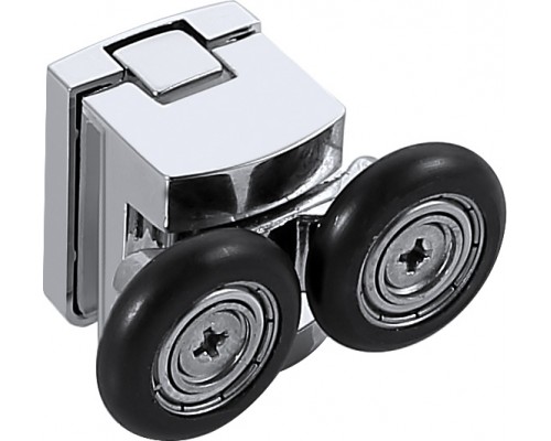 AQ ARI RA 12020CH Душевая дверь двухэлементная, раздвижная1200x2000 профиль хром, стекло прозрачное AQ ARI RA 12020CH