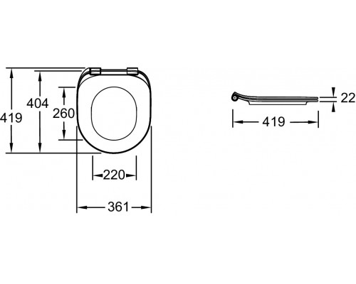 E24048-0 Cléo 1889, Крышка-сиденье, белый, Soft Close (ПРОДАЖА ТОЛЬКО В КОМПЛЕКТЕ С УНИТАЗОМ) E24048-0