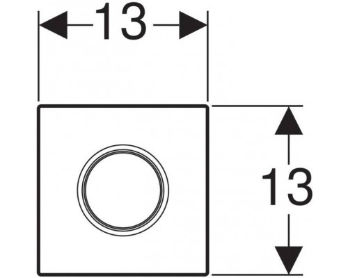 116.011.21.5 HyTroniс, ручной пневмопривод смываSigma 01для писсуара, хром глянец 116.011.21.5