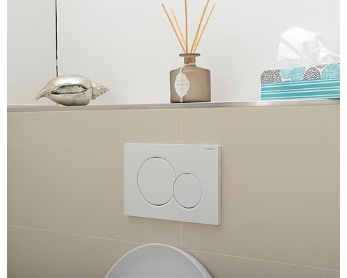 115.770.11.5 Смывная клавиша Geberit Sigma01 для двойного смыва к 111.300/350/361/362/380/390/796, Белый 115.770.11.5