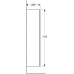 500.361.JR.1 Geberit Smyle Square Шкафчик боковой высокий с одной дверцей 1180 мм, цветпекан  500.361.JR.1