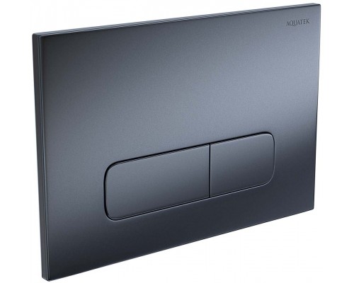 KDI-0000034 (002C-1) Панель смыва Оружейная сталь матовая (клавиши прямоугольные) KDI-0000034