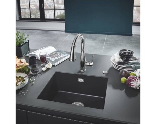 31654AP0 K700 Композитная мойка под столешницу,533 x 457, цвет черный гранит (AP0) (6шт.-пал) 31654AP0