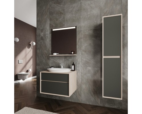 HR34TXS110H HERA овальная раковина для установки в столешницу 46х60 см, с отверстием под смеситель, Serel HR34TXS110H