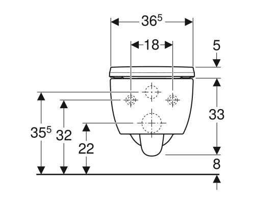 501.664.00.1 iCon Комплект из подвесного безободкового унитаза Rimfree c тонким сиденьем и быстросъемной крышкой с микролифтом (замена 500.784.01.1) 501.664.00.1