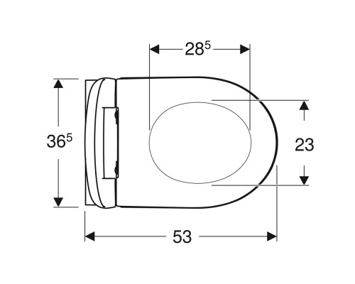 501.664.00.1 iCon Комплект из подвесного безободкового унитаза Rimfree c тонким сиденьем и быстросъемной крышкой с микролифтом (замена 500.784.01.1) 501.664.00.1