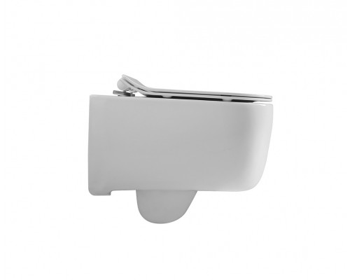 AQ2002-00 ЛУГАНО Унитаз подвесной безободковый 510350360мм, тонкое сиденье с механизмом плавного закрывания, крепеж AQ2002-00