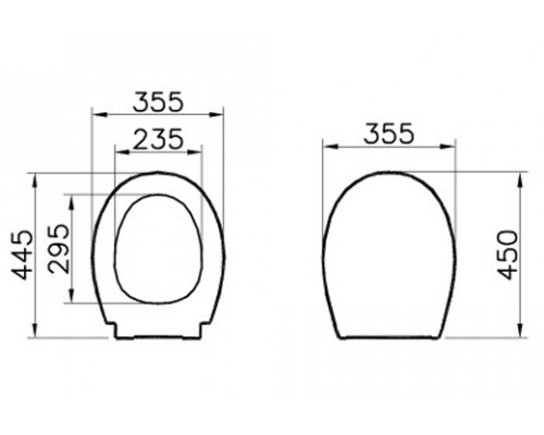 84-003-019 Универсальное сиденье для унитаза дюропласт с микролифтом 84-003-019