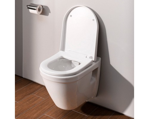 9003B003-7201 Комплект: S50 Rim-Ex унитаз подвесной безободковый с сидением МЛ+ инсталляция и панель смыва глянец хром 9003B003-7201