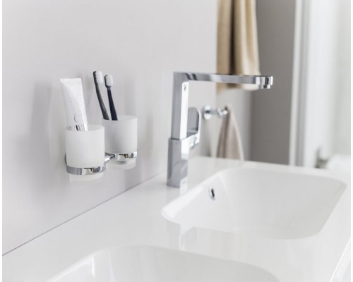 Держатель с двумя стаканами (стекло) CR 220.00 X07P189