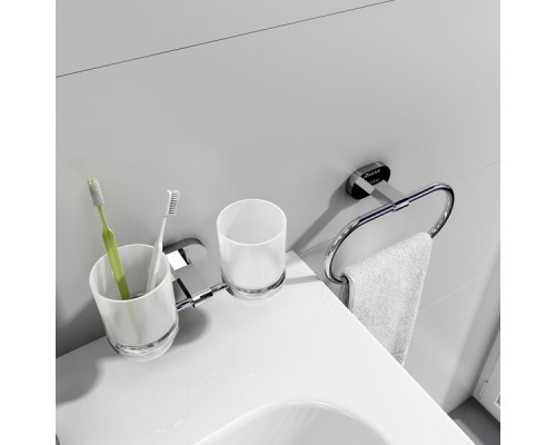 Держатель с двумя стаканами (стекло) CR 220.00 X07P189