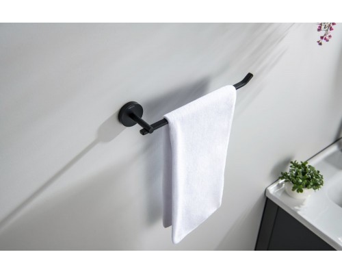 AQ4619MB БЕТТА полотенцедержатель, матовый черный AQ4619MB