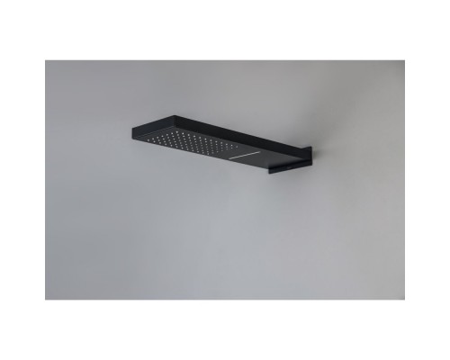 AQ2085MB настенный верхний душ 2 jet 55017030 мм, матовый черный AQ2085MB