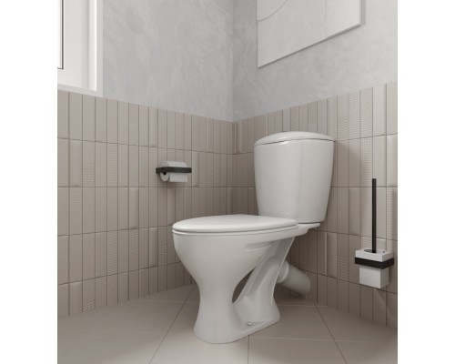 1P4015S0000BF Унитаз-компакт Версия белый, сидение полипропилен (арт.188015S0020B0), кос вып 1.P401.5.S00.00B.F