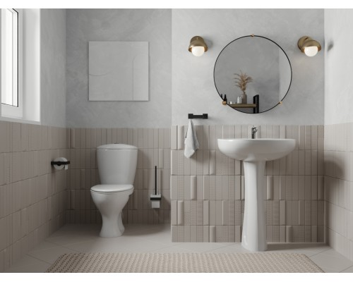 1P4015S0000BF Унитаз-компакт Версия белый, сидение полипропилен (арт.188015S0020B0), кос вып 1.P401.5.S00.00B.F