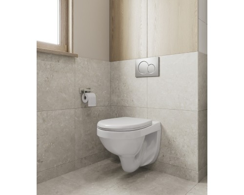 138164S0000B2 Пэк Альфа комфорт (подвес. унитаз с сиденьем полипр. SC, инсталляция, белая панель) (НОВИНКА) 1.3816.4.S00.00B.2