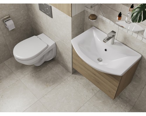 138164S0000B2 Пэк Альфа комфорт (подвес. унитаз с сиденьем полипр. SC, инсталляция, белая панель) (НОВИНКА) 1.3816.4.S00.00B.2