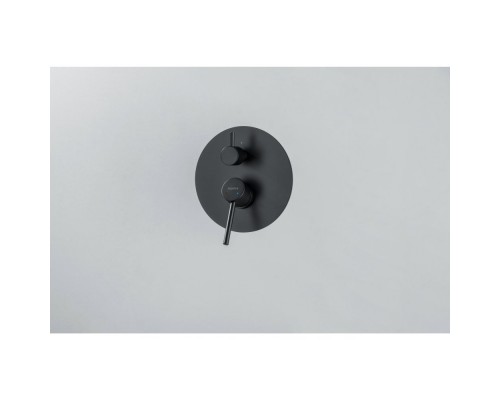 AQ1346MB ЕВРОПА смеситель для ванны 2 режима (внешняя и скрытая часть), матовый черный AQ1346MB