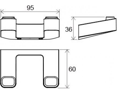 Крючок двойной TD 100.00 X07P352