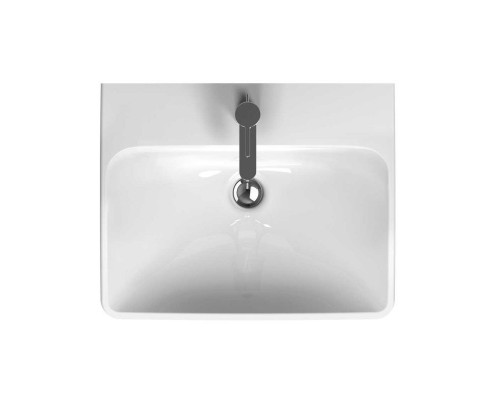 500.256.01.1 Smyle Square Раковина 50х41 см, с отв. под смеситель, с отв. перелива 500.256.01.1
