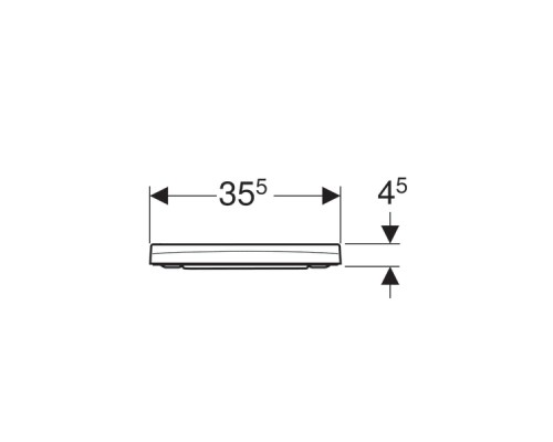 500.687.01.1 Smyle Square Сиденье для унитаза Slim, антибактериальное, с механизмом плавного закрывания SoftClose, с быстросъемным креплением 500.687.01.1