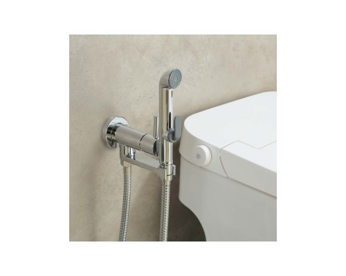 AQ1819CR НИКА комплект для гигиенического душа встроенный (смеситель + гигиеническая лейка + шланг) AQ1819CR