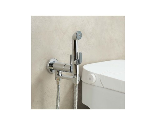 AQ1819CR НИКА комплект для гигиенического душа встроенный (смеситель + гигиеническая лейка + шланг) AQ1819CR