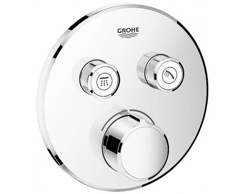 29145000 Grohtherm SmartControl Внешняя часть смесителя на 2 выхода, хром 29145000