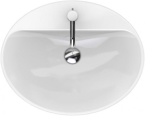 500.726.01.2 Geberit VariForm Раковина встраиваемая в столешницу овальной формы, 60х48 см, с отв. под смеситель, без отв. перелива 500.726.01.2